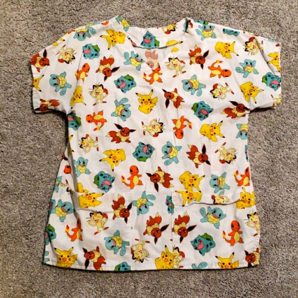 Pokemon scrub top